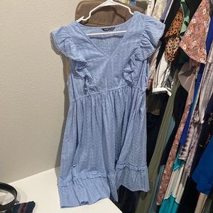 Baby blue maternity dress